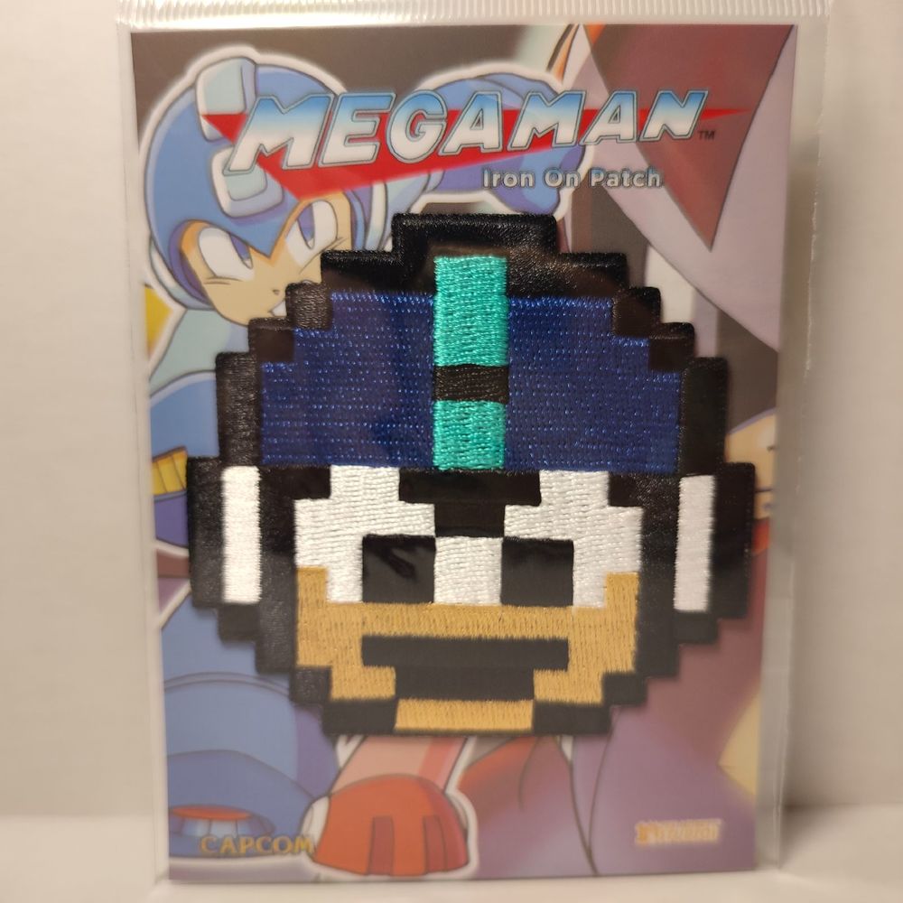 Mega Man 1 Up Iron On Patch Official Capcom Collectible Fashion Decal Accessory